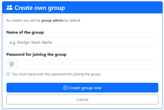 Create a group