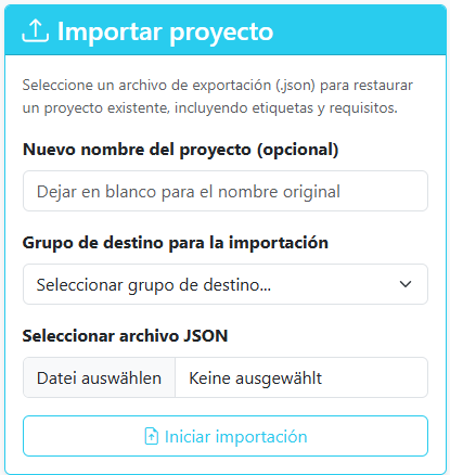 Importar un proyecto