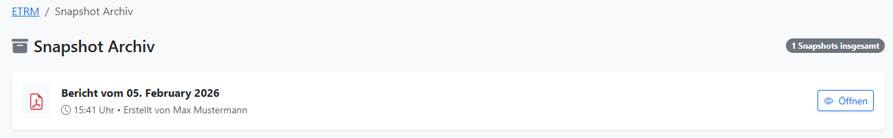 Snapshot-Archiv