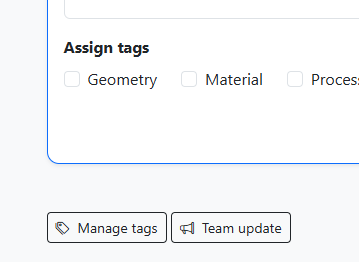 Team update button